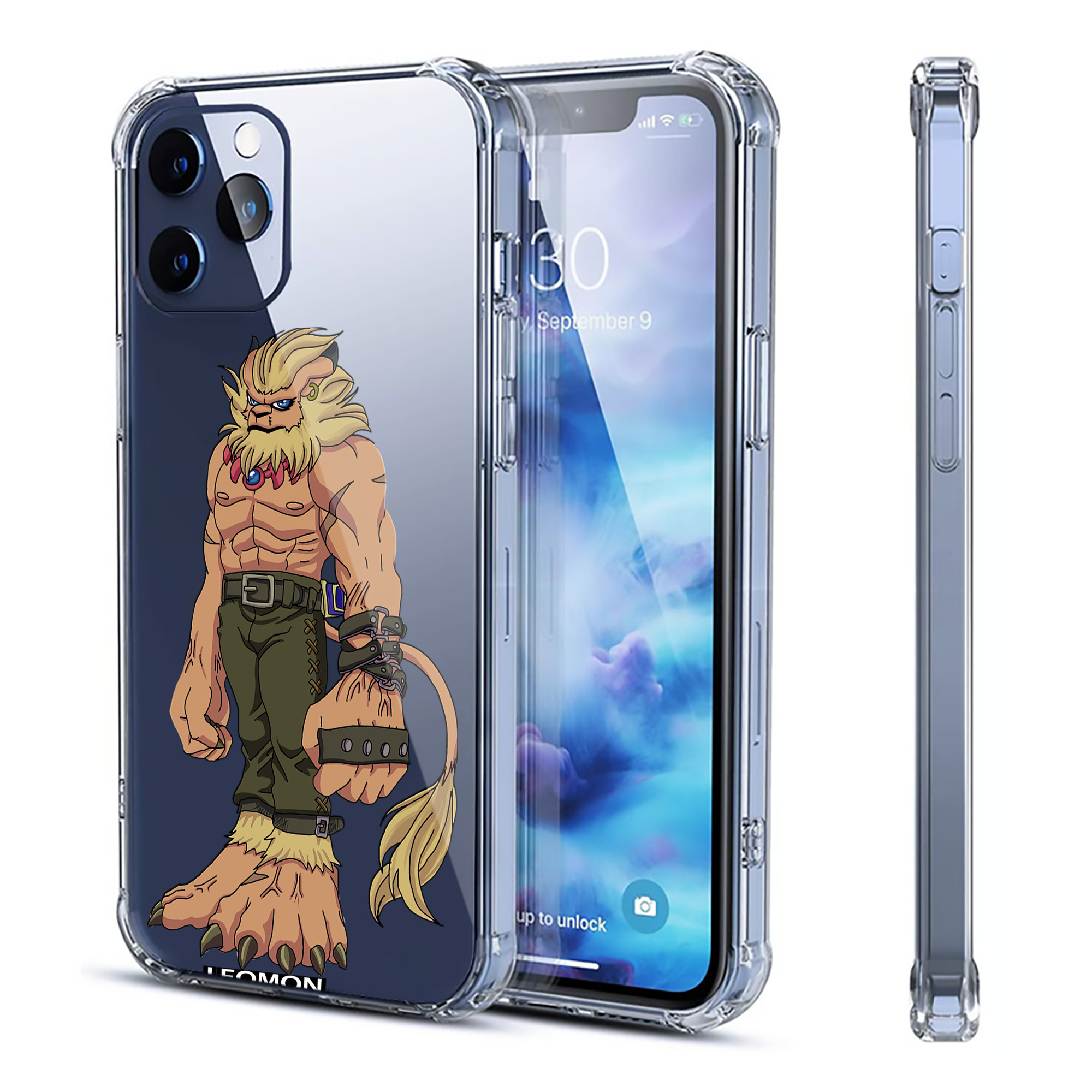 （画像用） Digimon デジタルモンスター/デジモン 【iPhone 12シリーズ対応】透明スマホケース（クリアソフトケース）